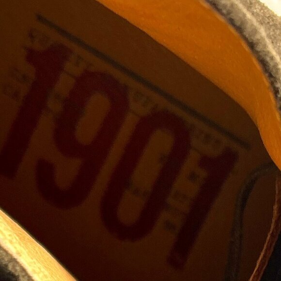 1901 SZ 13 Mens Charcoal Gray Chukka Lace Up Boot Retro Vintage Moto Timeless - Picture 10 of 10